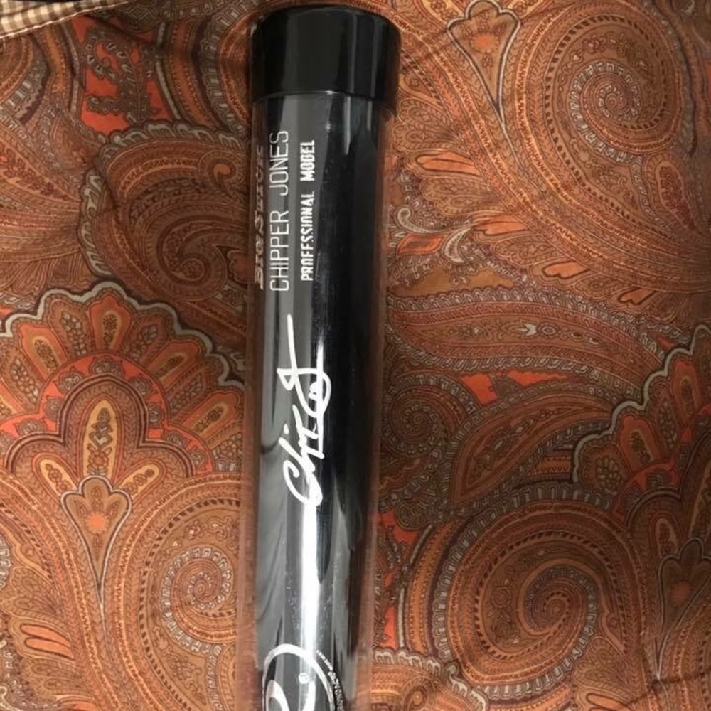 Chipper Jones Autographed Bat